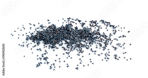 Obraz na płótnie Poppy Seed Isolated, Blue Poppyseed Pile