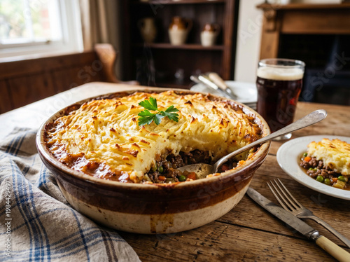 Classic Homemade Shepherd's Pie with Golden Mashed Potato Topping