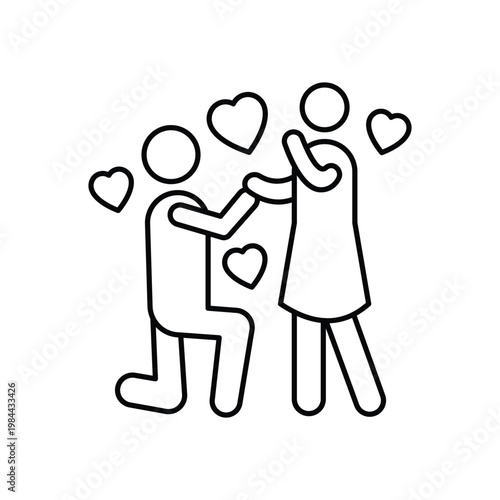  Love Confession Vector icon which can easily modify or edit