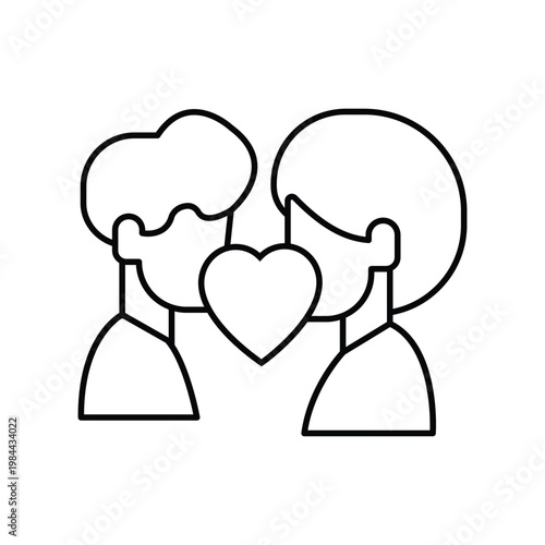 Senior Couple Vector icon which can easily modify or edit