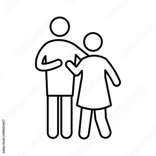 Love Pose Vector icon which can easily modify or edit