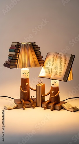 Unique Book-Themed Lamps - A Literary Lighting Concept.