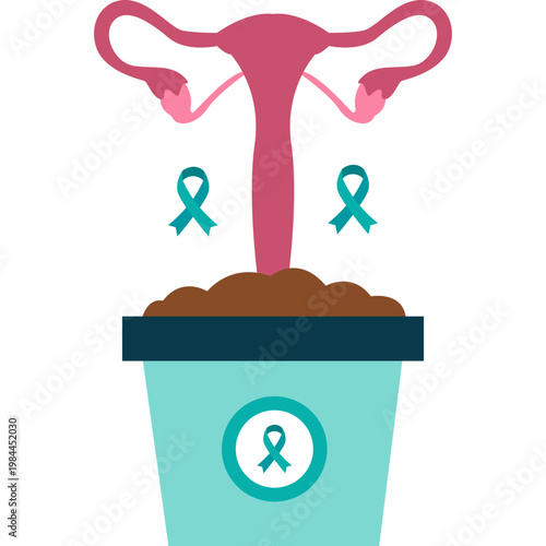 Ovarian Cancer Awareness Concept