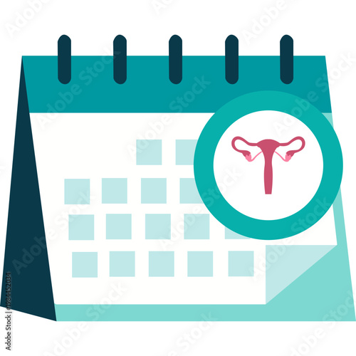 Menstrual Cycle Tracking Calendar Icon