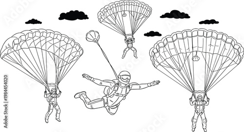 Blue line art scene featuring a worker carrying boxes toward a house with a transport truck.