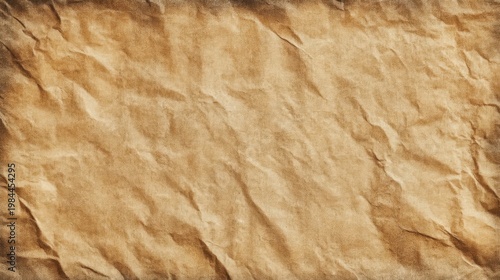 Vintage textured yellow paper with rough surface and natural creases, ideal as design background.