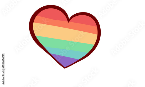 Rainbow Heart Graphic
