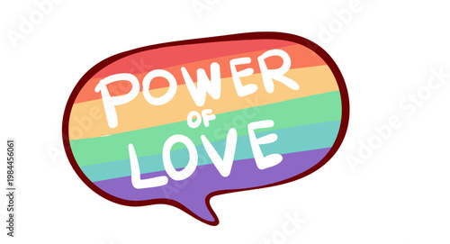 Power of Love Speech Bubble