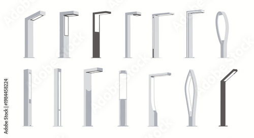 Variety of metal door handles.
