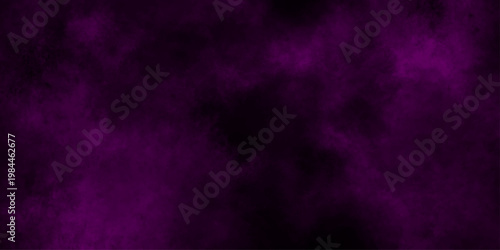 purple smoke on abstract black background .color paint splash shape art design. Memphis pattern, geometric modern trendy texture bright background. stract Atmospheric Colored Smoke, Close-up. Isolated