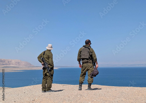 Israeli soldiers patrol