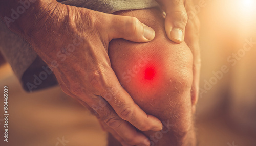 Elderly Person Holding Painful Knee