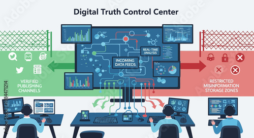 Digital truth control center, misinformation management, Press freedom day,  fact-checking operations, social media monitoring