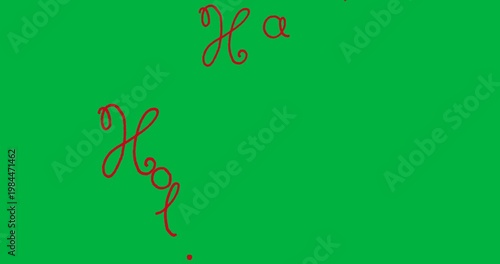 Digital animation of happy holidays text banner against black background