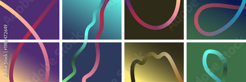 Abstract light trails a vibrant collection of colorful flowing lines and curves