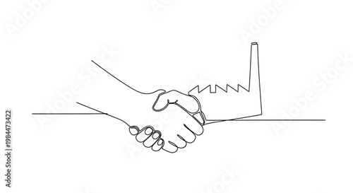 Two hands shaking in a deal.