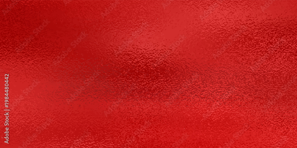 Fototapeta premium Red frosted foil texture glass effect background. Red on metal surface , Light on texture. raster version