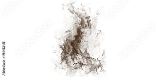 Fotografie A dark background with orange flames rising upwards in a dramatic display