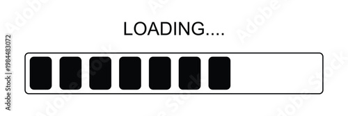 Loaded loading bar vector illustration for websites and graphic resources eps 10.