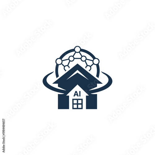 AI smart home automation technology logo.
