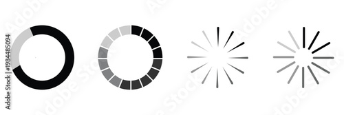 Loding icon flat vector design eps 10.