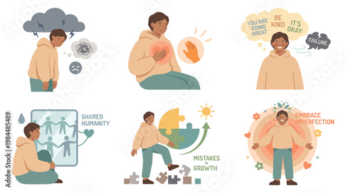 Person experiencing Anxiety and Stress with Coping Mechanisms for Mental Health