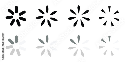 Loding icon flat vector design eps 10.