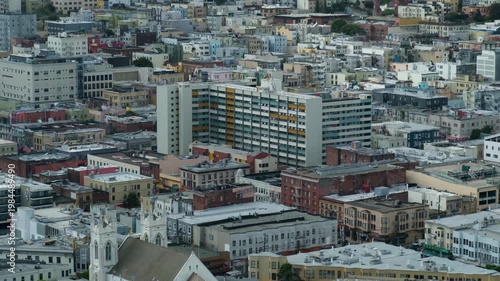 13 OCT 2025 - San Francisco, USA - A high vantage point view of the city of San Francisco - overlooking the Twin Peaks area