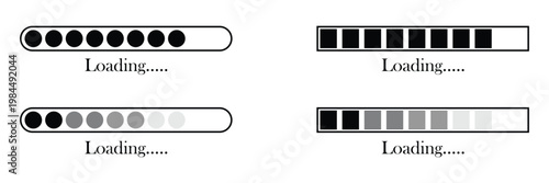 Loaded loading bar vector illustration for websites and graphic resources eps 10.