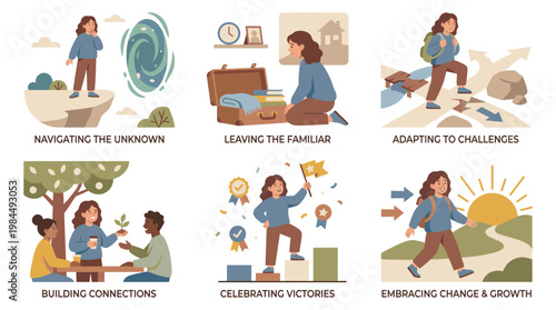 People navigate challenges with support for mental health wellness and stress coping mechanisms