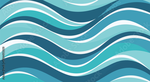 abstract blue wave pattern background with flowing curves