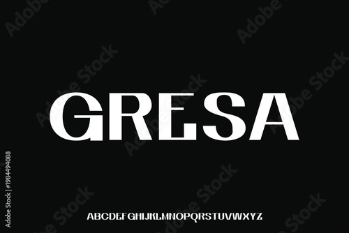 Display alphabet font vector design suitable for headline, poster, logo, magazine and many more