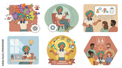 Person coping with stress through therapy and support for mental health recovery