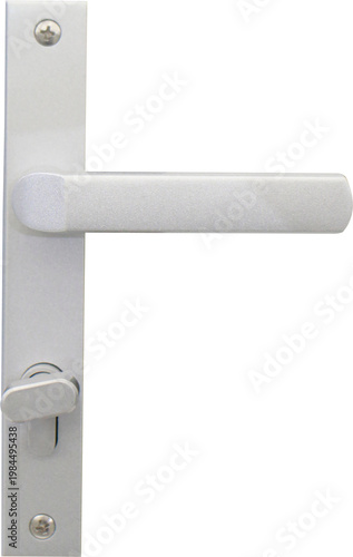 Door handles against a transparent background.