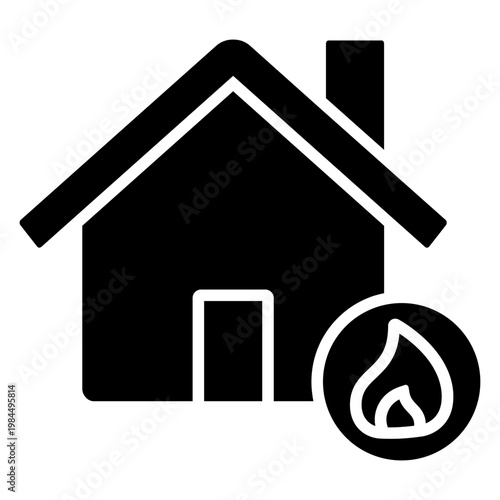 Natural gas icon vector. Propane Illustration sign. Gas supply symbol. Gas logo.