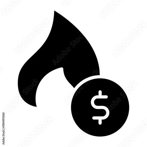 Natural gas icon vector. Propane Illustration sign. Gas supply symbol. Gas logo.