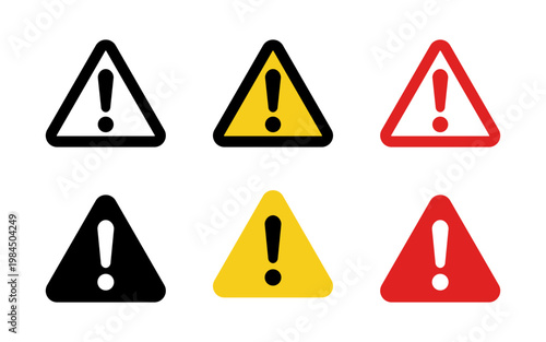 注意・警告マーク6個セット