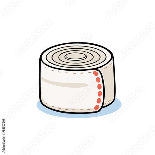 Rolled Elastic Bandage for Medical Support and Injury Treatment