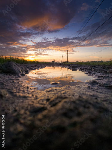 Sunrise in the field 