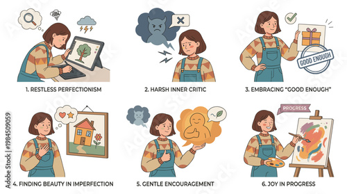 Person embracing self-care through art therapy coping with anxiety stress