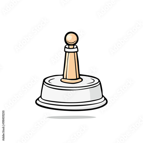 Hand-drawn illustration of a vintage paper towel dispenser