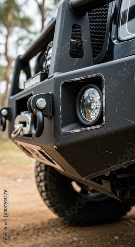 Rugged Off-Road Vehicle Front Bumper.