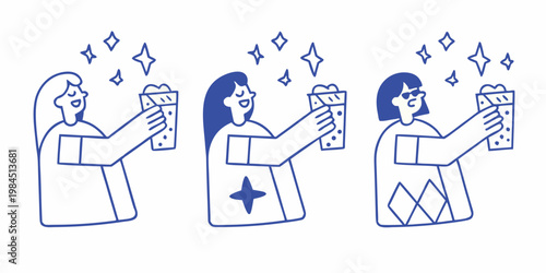 Three women cheerfully raise their drinks in a celebratory toast