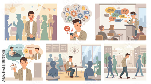 People coping with anxiety and stress through therapy and support