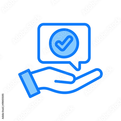 Advice outline color icon