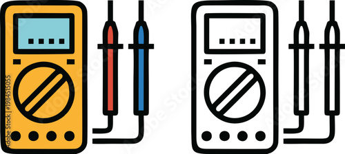 Digital Multimeter Electrical Testing Tool Icon