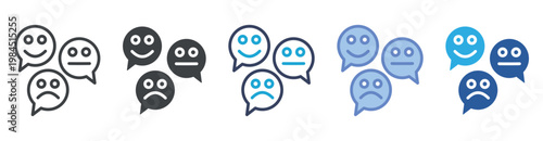 Emotion set multiple style collection