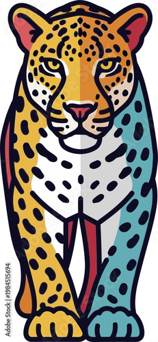 vector illustration of a tiger