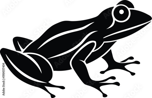 Frog amphibian animal graphic icon illustration design