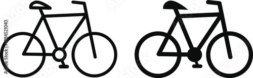 bicycle icon.  transportation and battery design. e-Bike and smart mobility symbols. Electric cycle and motor icon. Bicycle with battery and lightning symbol
